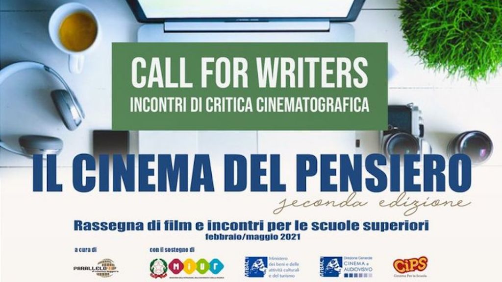“Call for Writers”, dal 28 aprile gli incontri di critica cinematografica per studenti de “Il Cinema del pensiero”